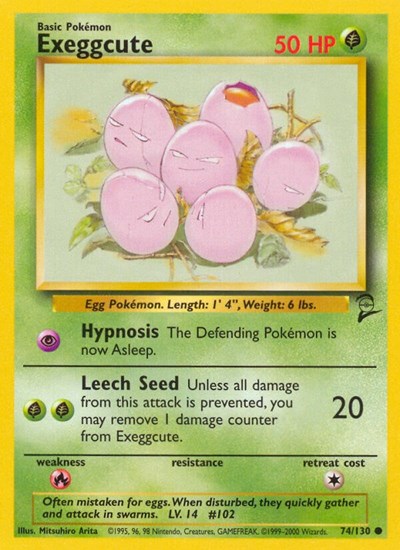 Exeggcute (Base Set 2) Damaged / Poor