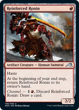 Reinforced Ronin (Kamigawa: Neon Dynasty) Light Play
