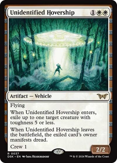 Unidentified Hovership (Duskmourn: House of Horror) Light Play Foil