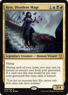 Kess, Dissident Mage (Commander 2017) Light Play Foil