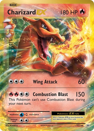 Charizard EX (XY - Evolutions) Light Play Holofoil