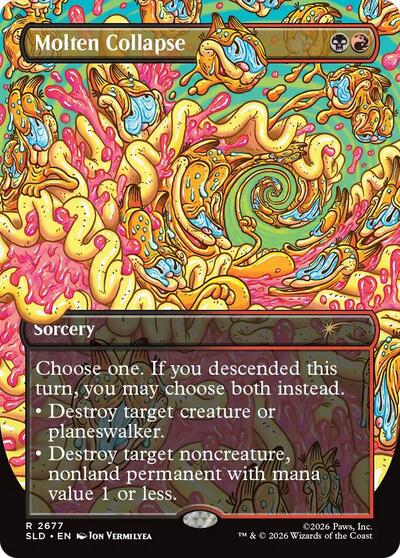 Molten Collapse (Secret Lair) Light Play