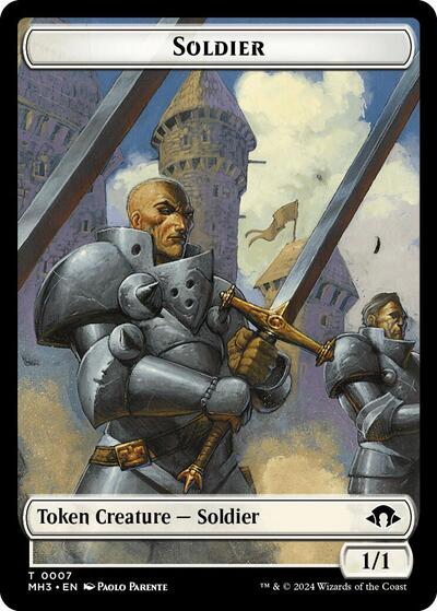 Soldier Token (Modern Horizons 3) Light Play