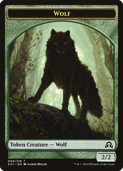 Wolf Token (Shadows Over Innistrad) Light Play
