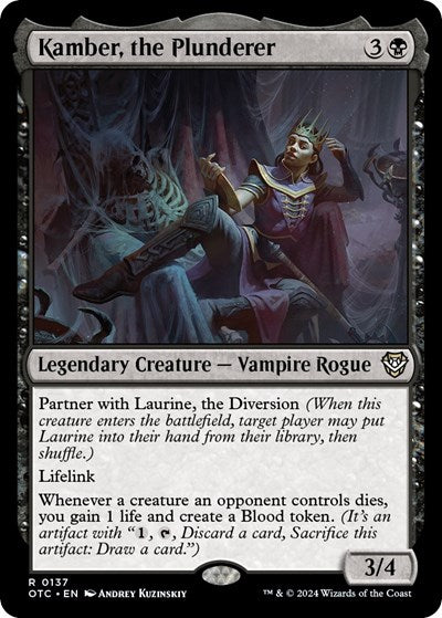 Kamber, the Plunderer (Commander: Outlaws of Thunder Junction) Light Play