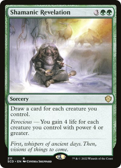 Shamanic Revelation (Commander 2022 Starter Decks) Light Play