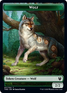 Wolf Token (Theros Beyond Death) Light Play