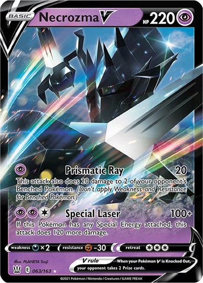 Necrozma V (SWSH05: Battle Styles) Light Play Holofoil