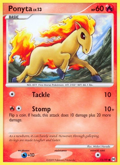 Ponyta (72) (Arceus) Light Play
