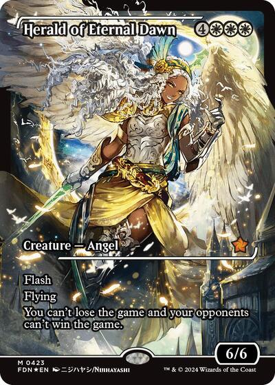 Herald of Eternal Dawn (Showcase) (Foundations) Light Play Foil