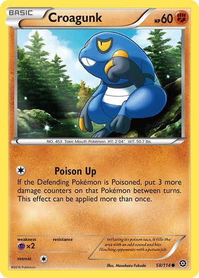 Croagunk (XY - Steam Siege) Medium Play