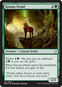 Krosan Druid (Dominaria) Light Play Foil