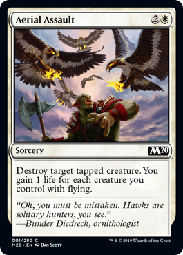 Aerial Assault (Magic 2020 Core Set) Light Play Foil