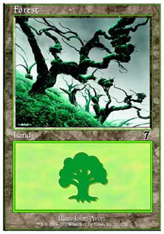 Forest (330) (7th Edition) Heavy Play