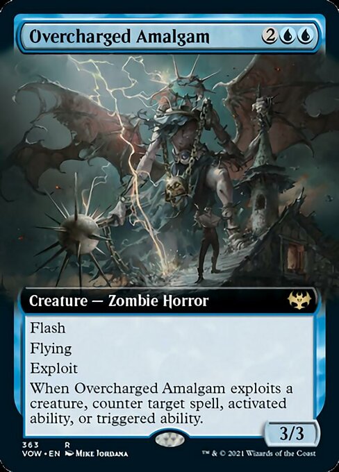 Overcharged Amalgam (Extended Art) (Innistrad: Crimson Vow) Light Play