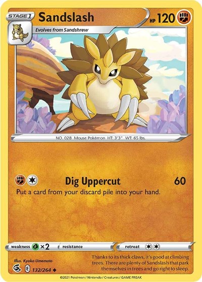 Sandslash (SWSH08: Fusion Strike) Light Play