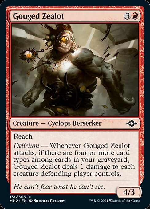 Gouged Zealot (Modern Horizons 2) Light Play
