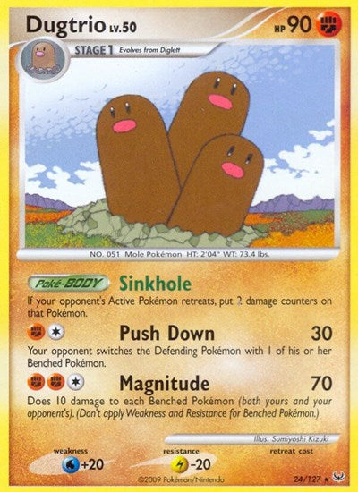 Dugtrio (Platinum) Damaged / Poor