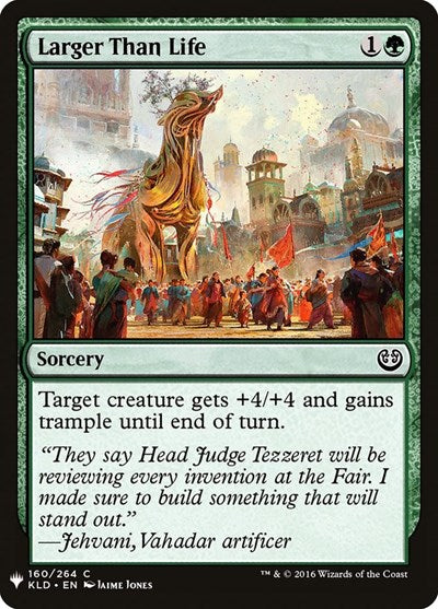 Larger Than Life (Mystery Booster) Light Play