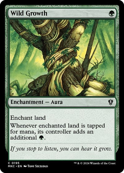 Wild Growth (Commander: Murders at Karlov Manor) Light Play