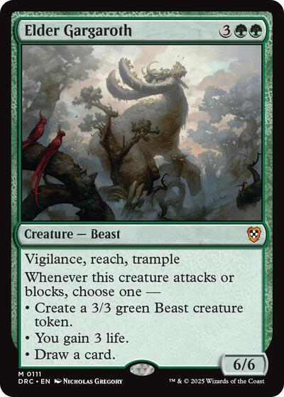 Elder Gargaroth (Commander: Aetherdrift) Light Play
