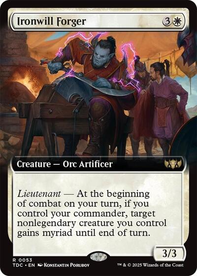 Ironwill Forger (Extended Art) (Commander: Tarkir: Dragonstorm) Light Play
