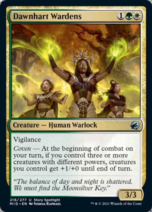 Dawnhart Wardens (Innistrad: Midnight Hunt) Damaged / Poor