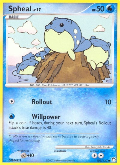 Spheal (Mysterious Treasures) Damaged / Poor