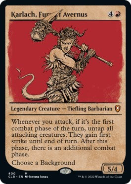 Karlach, Fury of Avernus (Showcase) (Commander Legends: Battle for Baldur's Gate) Near Mint
