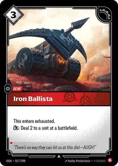 Iron Ballista (Origins) Light Play