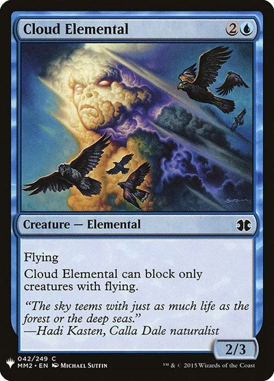 Cloud Elemental (Mystery Booster) Light Play