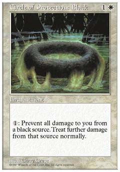 Circle of Protection: Black (5th Edition) Light Play