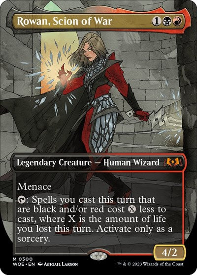 Rowan, Scion of War (Borderless) (Wilds of Eldraine) Light Play