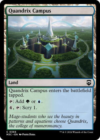 Quandrix Campus (Commander: Modern Horizons 3) Light Play