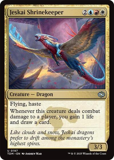Jeskai Shrinekeeper (Tarkir: Dragonstorm) Light Play