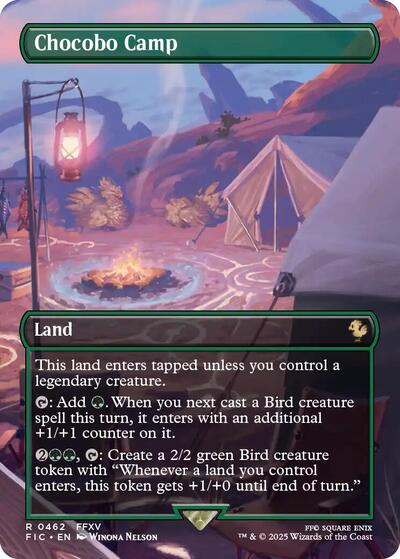 Chocobo Camp (Borderless) (Commander: FINAL FANTASY) Near Mint Foil