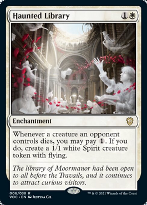 Haunted Library (Commander 2021 Crimson Vow) Light Play
