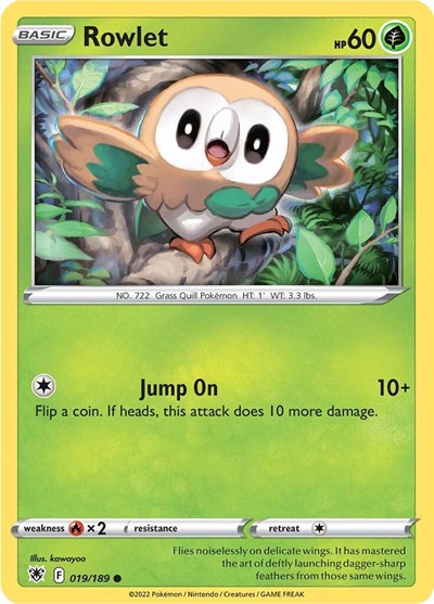 Rowlet (SWSH10: Astral Radiance) Light Play
