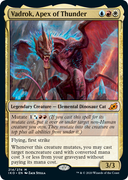 Vadrok, Apex of Thunder (Ikoria: Lair of Behemoths) Light Play Foil
