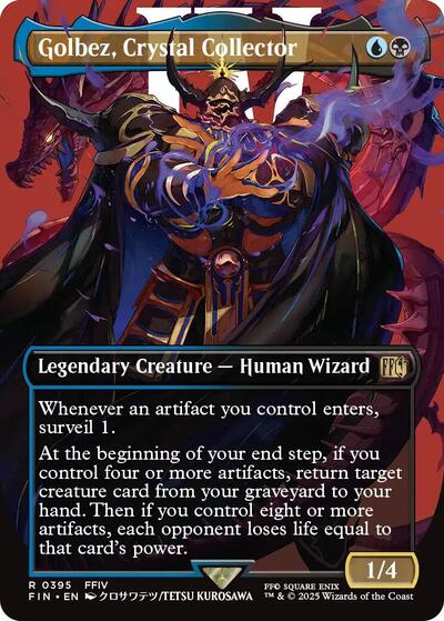 Golbez, Crystal Collector (Borderless) (Universes Beyond: FINAL FANTASY) Light Play Foil