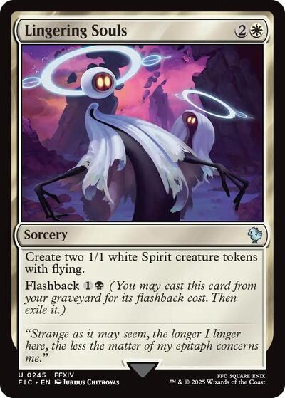 Lingering Souls (Commander: FINAL FANTASY) Light Play