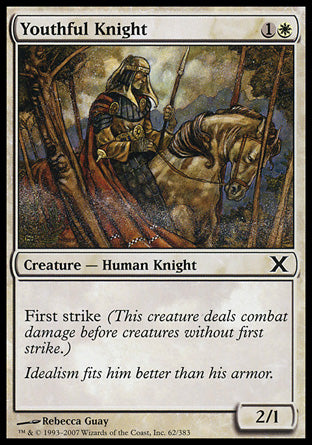 Youthful Knight (10th Edition) Light Play
