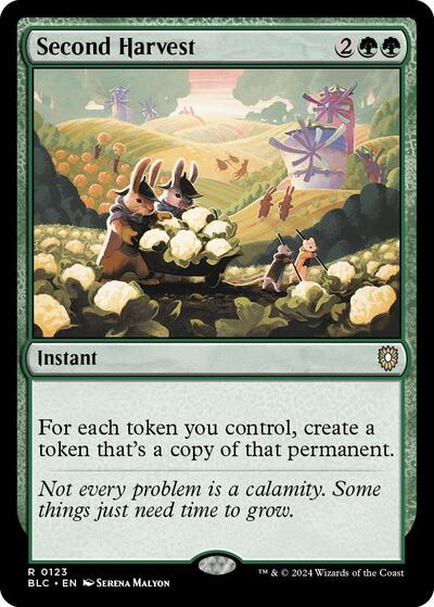 Second Harvest (Commander: Bloomburrow) Light Play