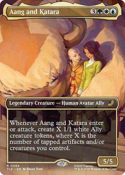 Aang and Katara (Borderless) (Avatar: The Last Airbender: Eternal-Legal) Near Mint Foil