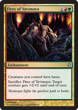 Fires of Yavimaya (Commander 2013 Edition) Light Play