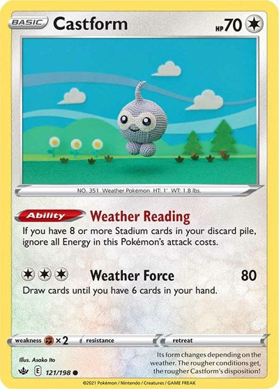 Castform (SWSH06: Chilling Reign) Heavy Play