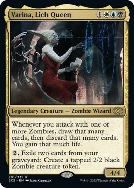 Varina, Lich Queen (Double Masters 2022) Light Play
