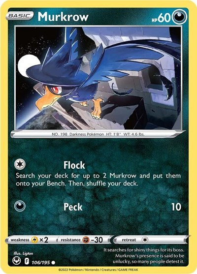 Murkrow (SWSH12: Silver Tempest) Light Play