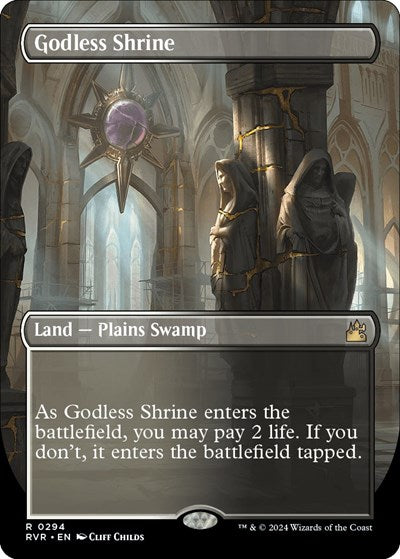 Godless Shrine (Borderless) (Ravnica Remastered) Near Mint Foil