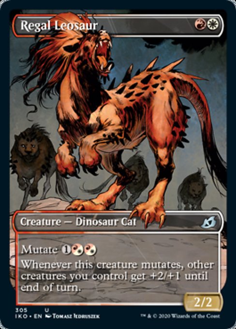 Regal Leosaur (Showcase) (Ikoria: Lair of Behemoths) Light Play